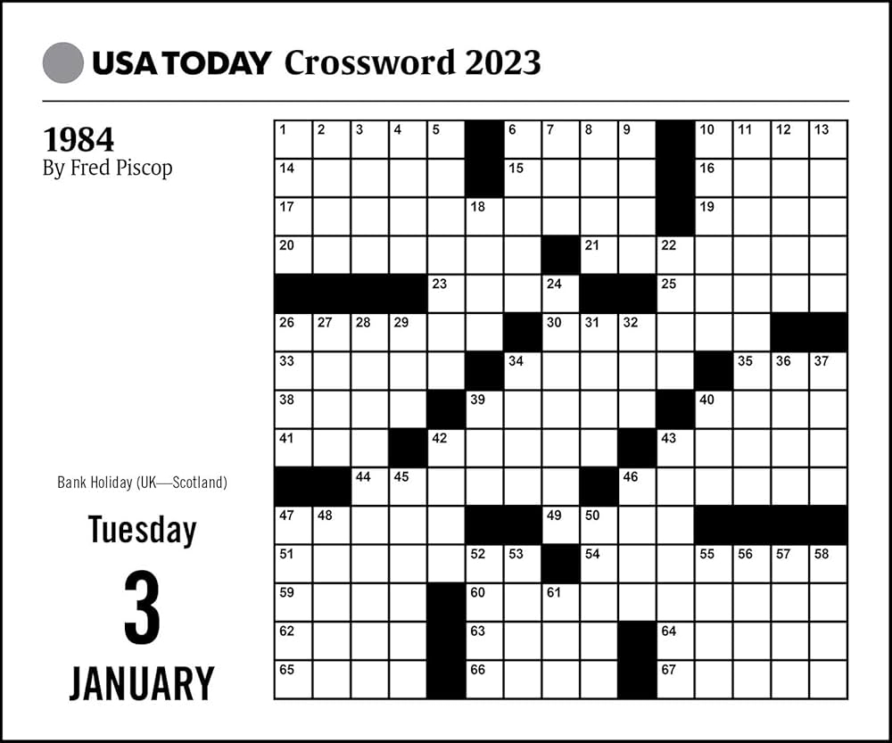 USA Today Crossword Puzzles 2023 Day to Day Calendar USA TODAY 9781524875374 Amazon Books