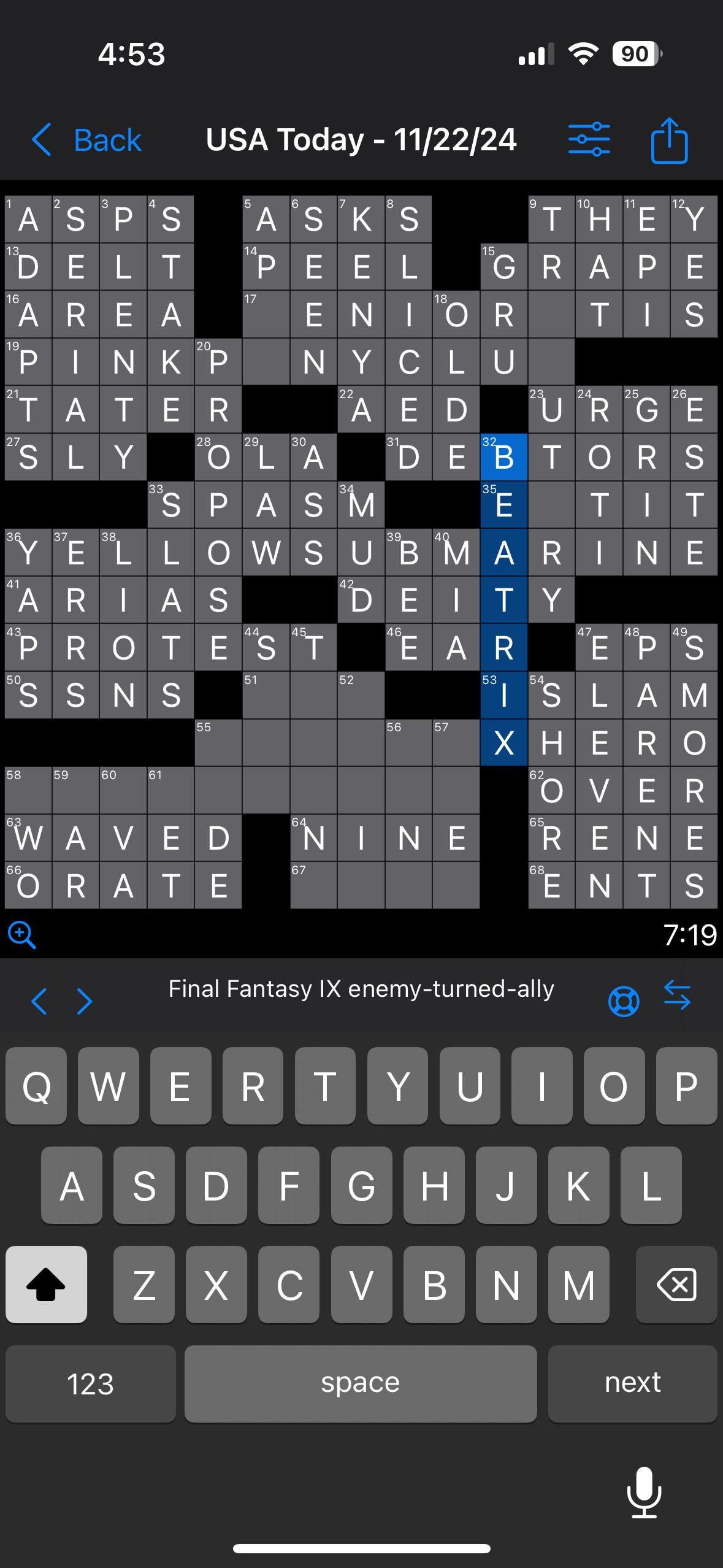 USA Today s Crossword Ft FFIX R FinalFantasy