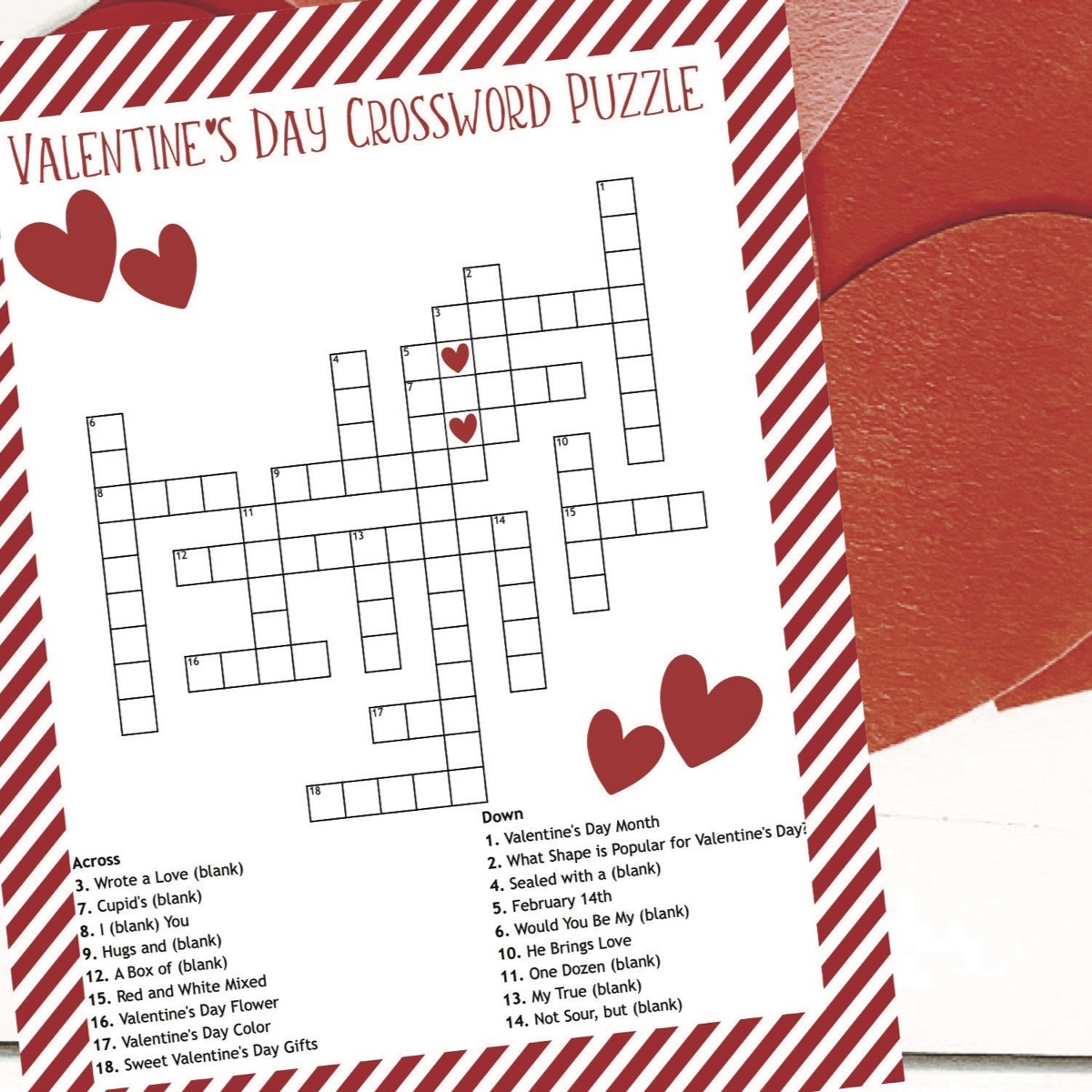 Valentine's Day Crossword Printable
