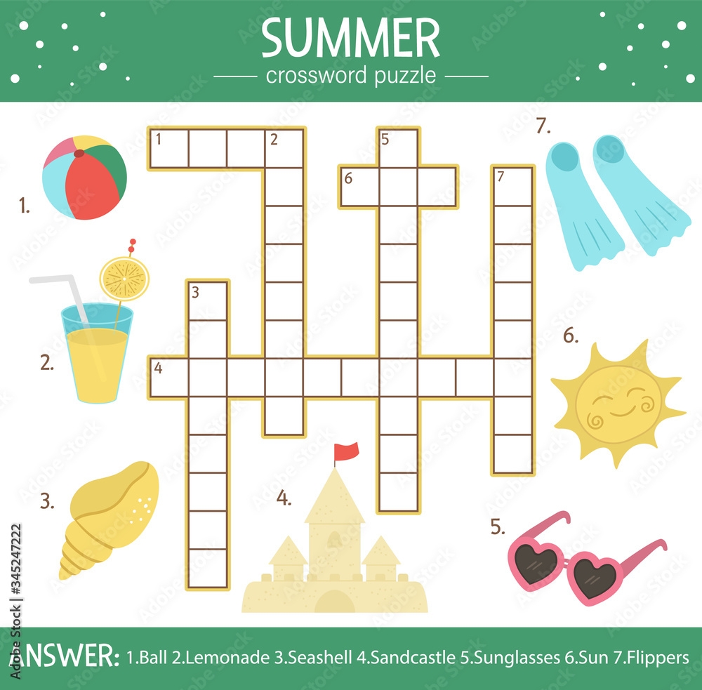 Summer Crossword Puzzles Free