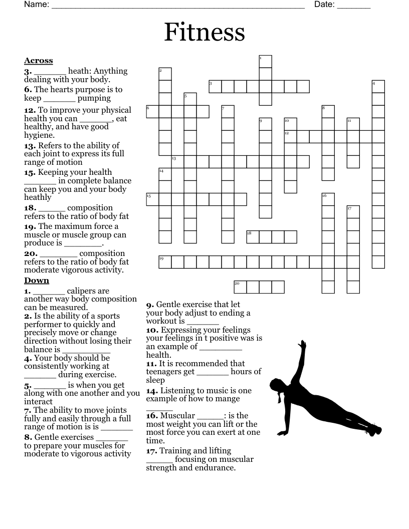 Wellness Crossword WordMint