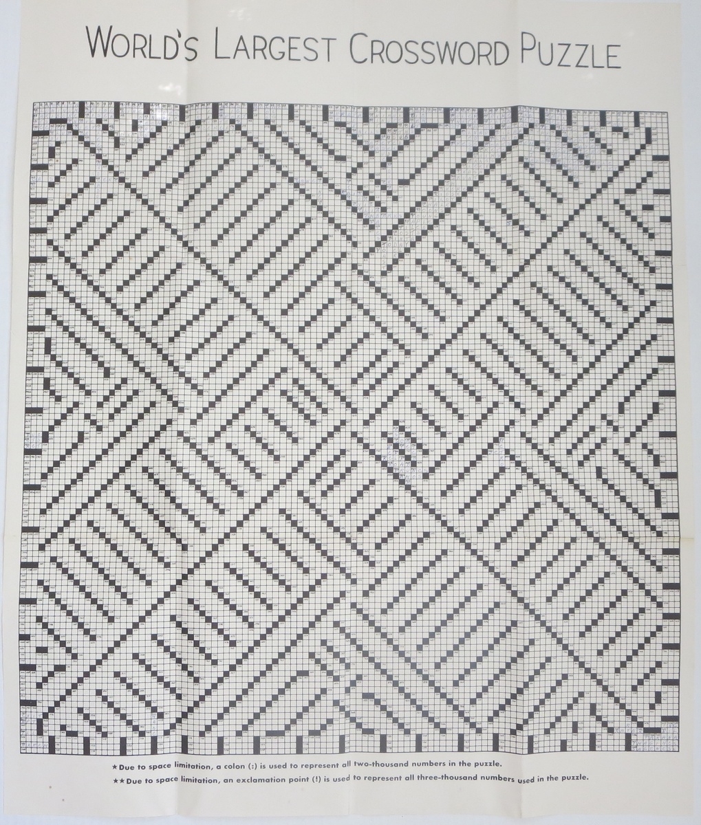 World s Largest Crossword Puzzle Collectors Weekly