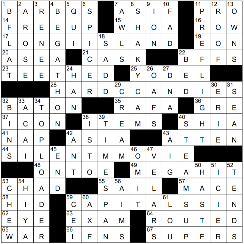 Crossword Puzzles New York Times Free