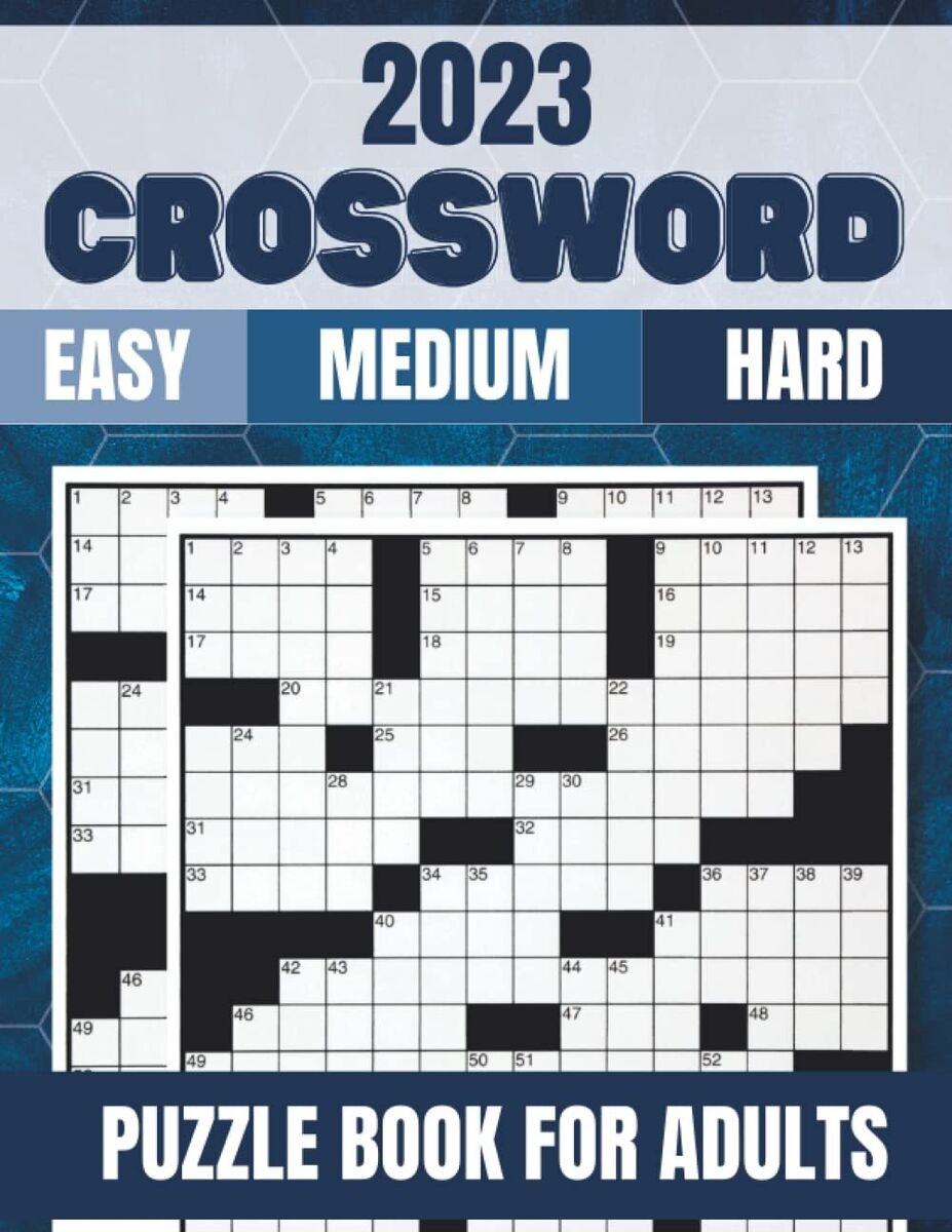 2023 crossword puzzle books for adults large print puzzles for