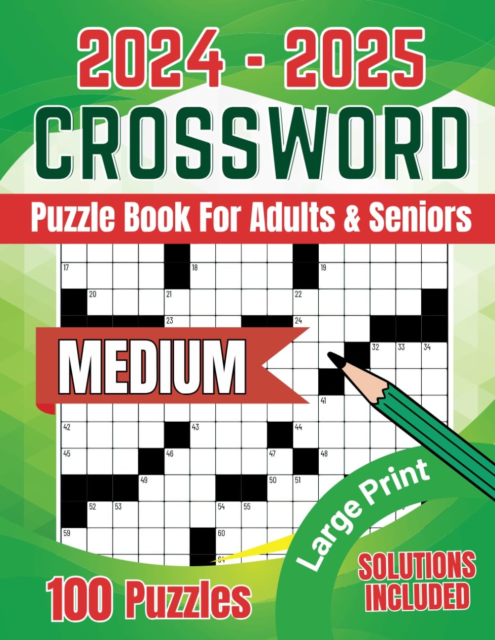 2024 2025 Crossword Puzzle Books For Adults Large Dominican Republic Ubuy