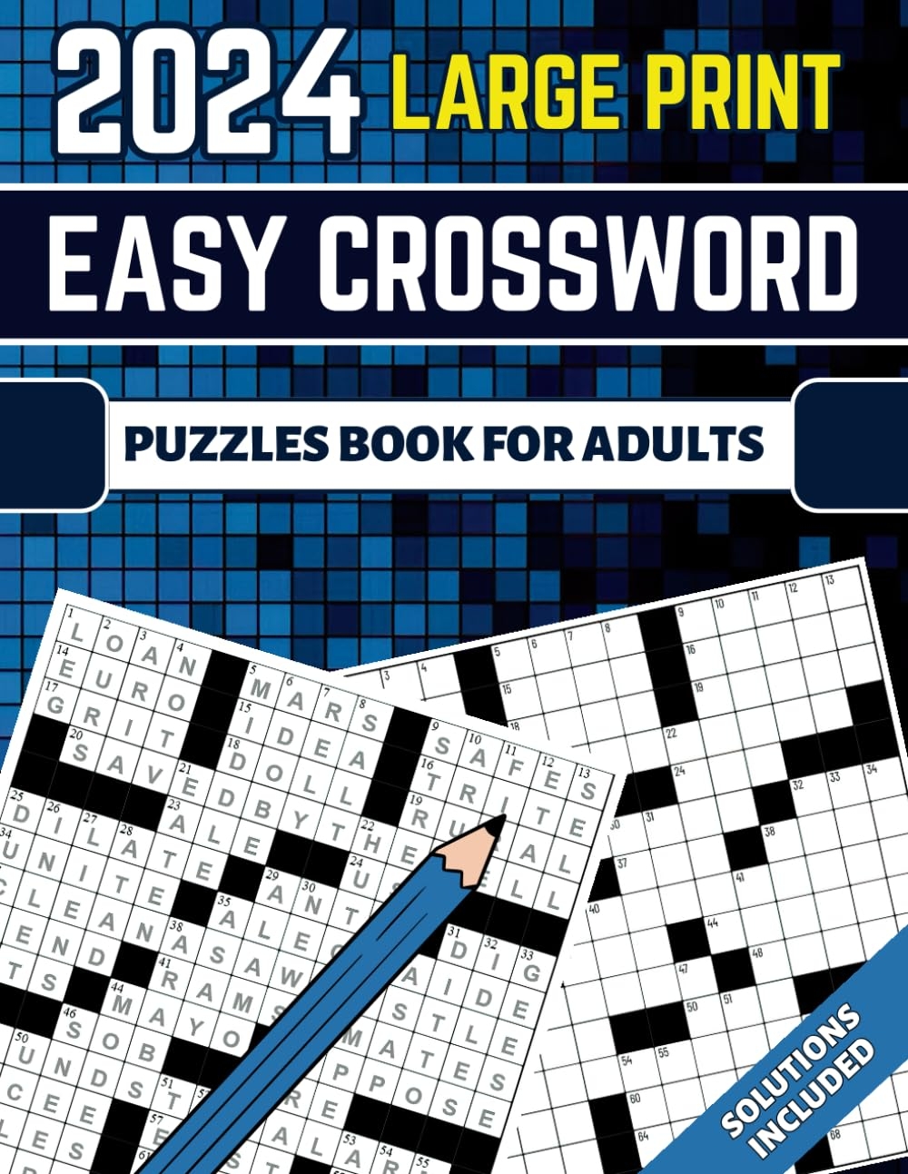 2024 Easy Crossword Puzzles For Adults And Seniors Large Print Sisneros Helena 9798871095140 Amazon Books