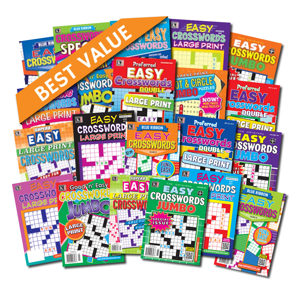 21 easy crossword magazines
