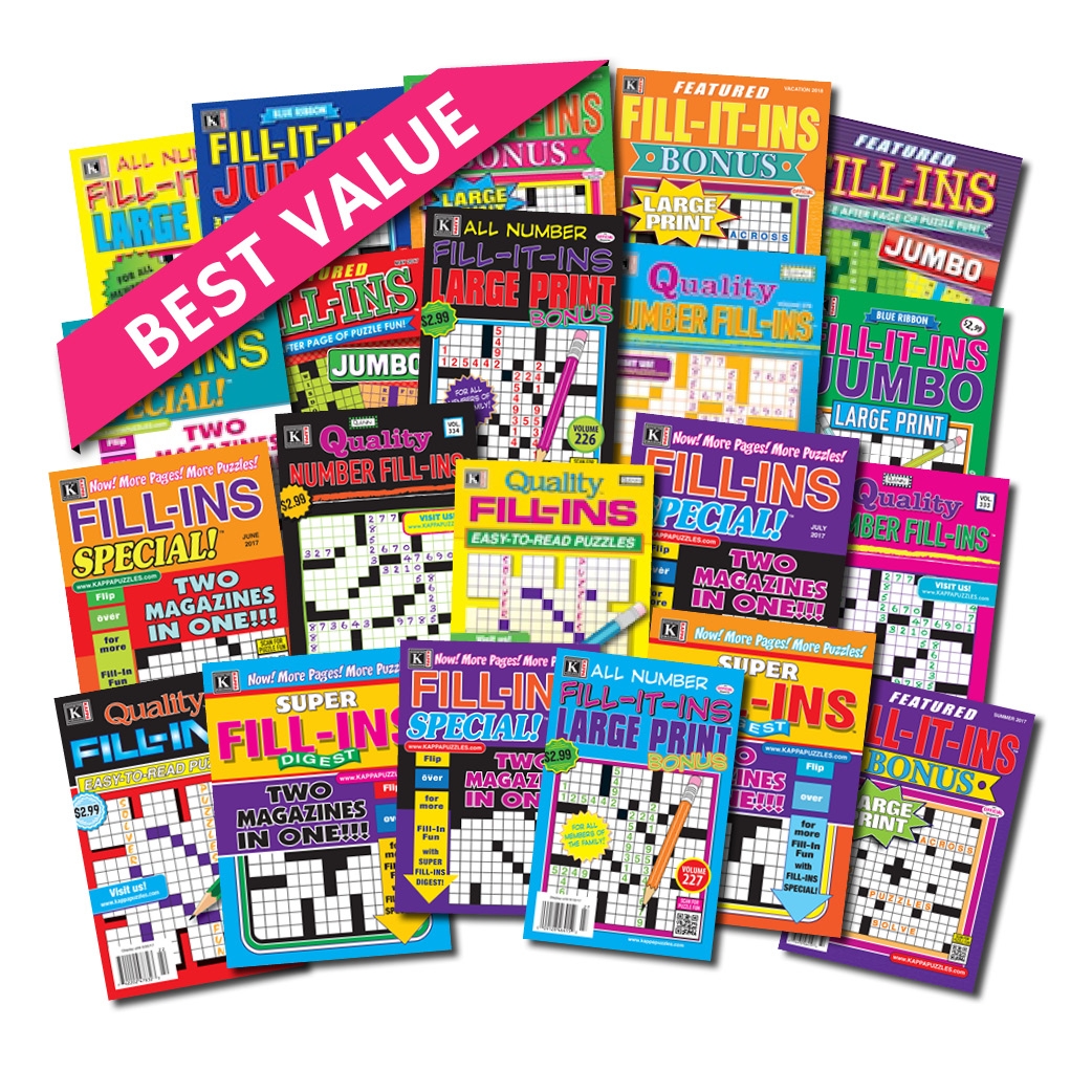 21 Fill In Magazines Kappa Puzzles
