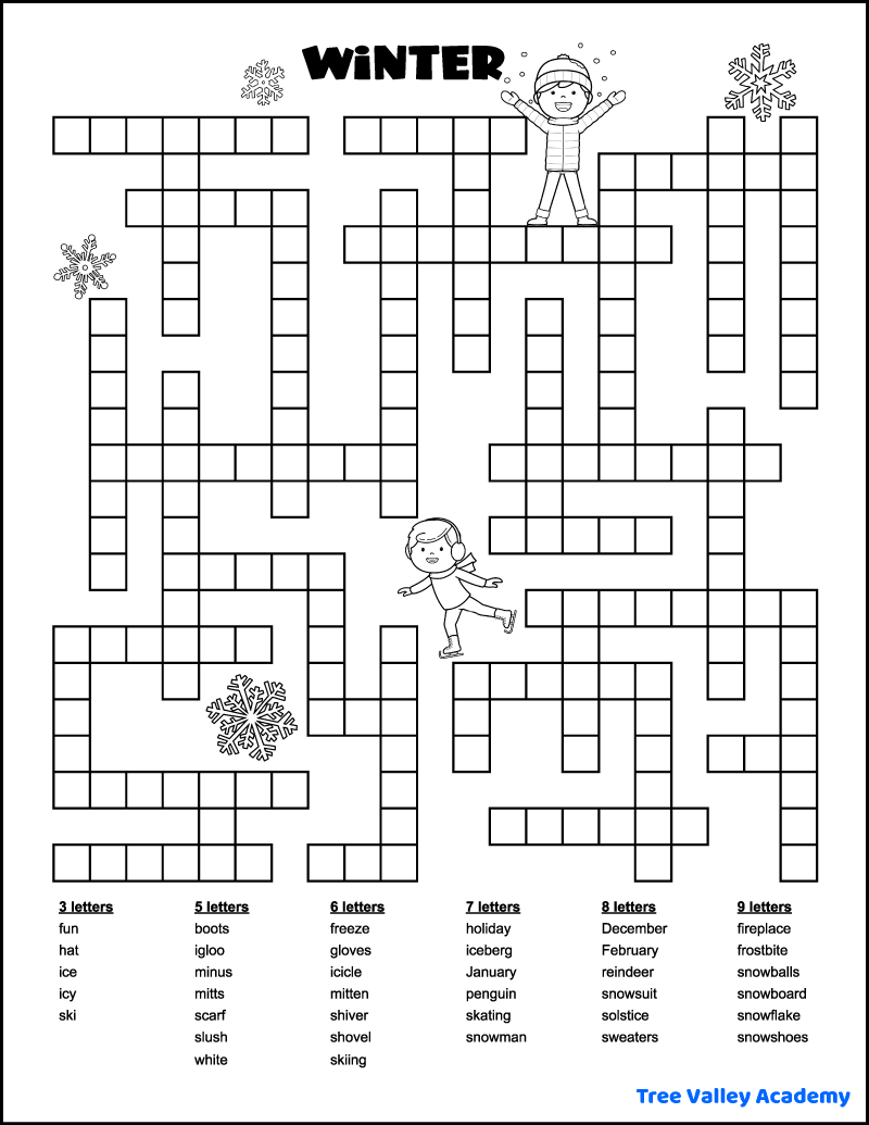 Easy Crossword Puzzles For Elderly Printable