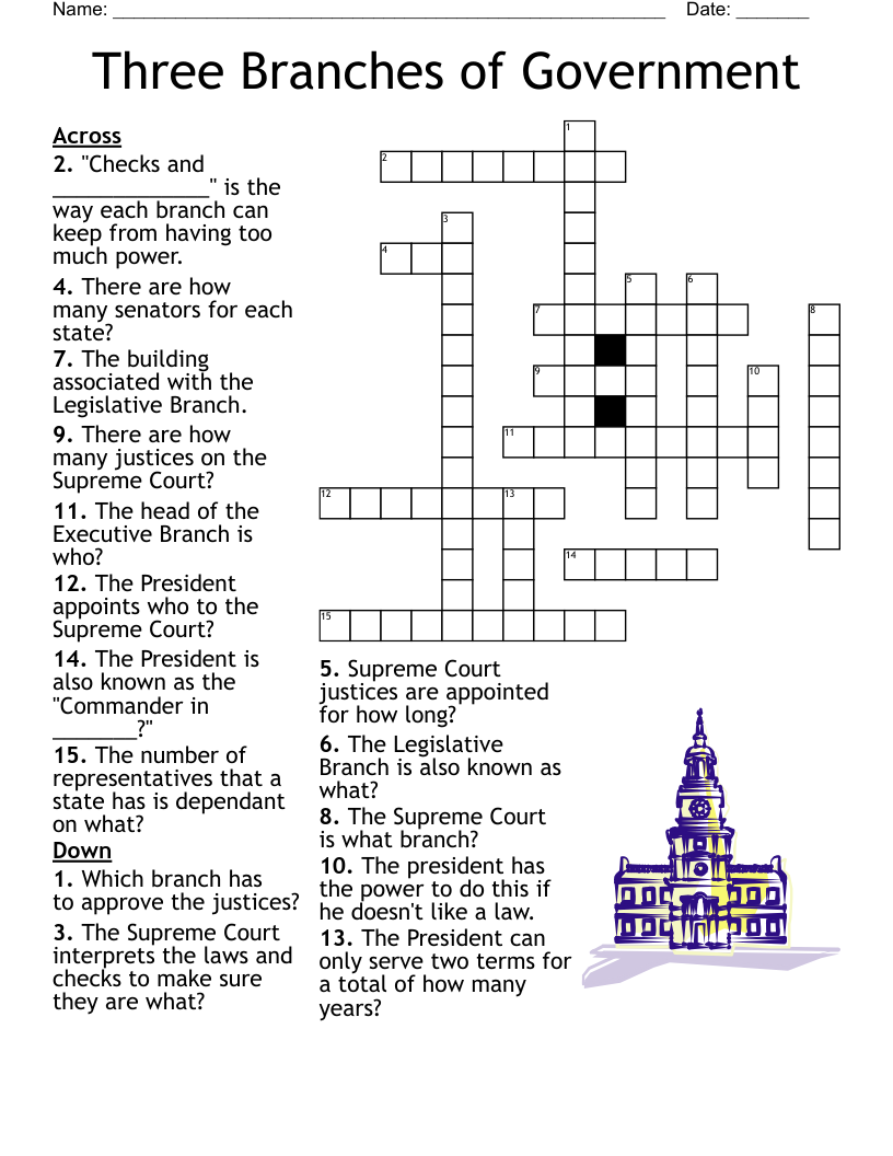 50 States Crossward Puzzle Crossword WordMint
