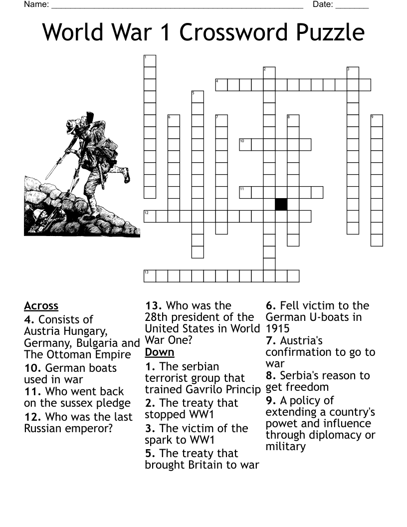 6th Grade American History Crossword Puzzle WordMint