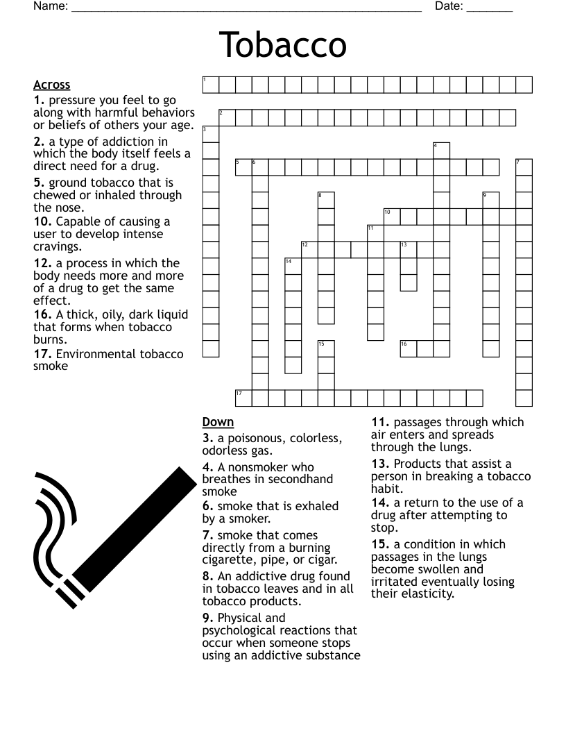 ADDICTION RECOVERY Crossword WordMint