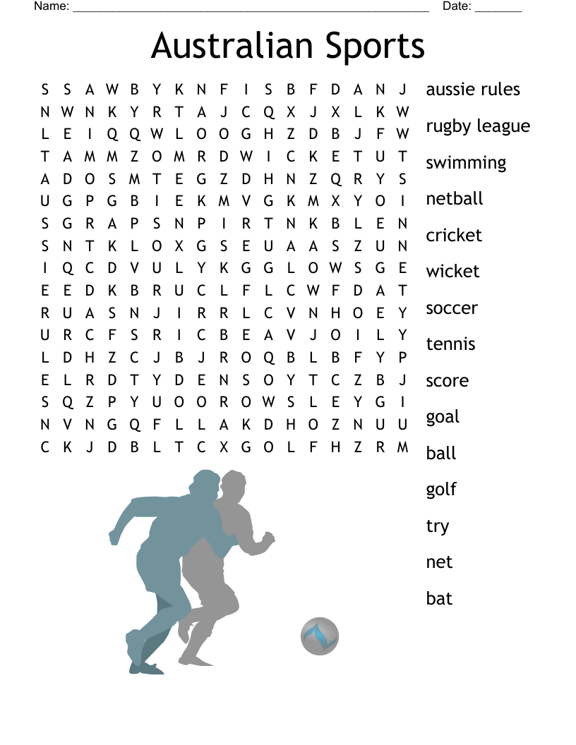 Australian Day Aussie Slang Crossword WordMint
