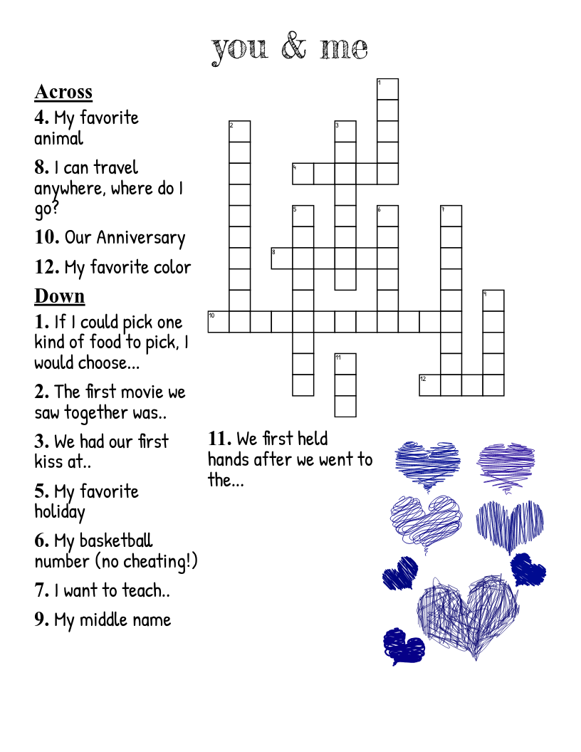 Best Friend Test Crossword WordMint