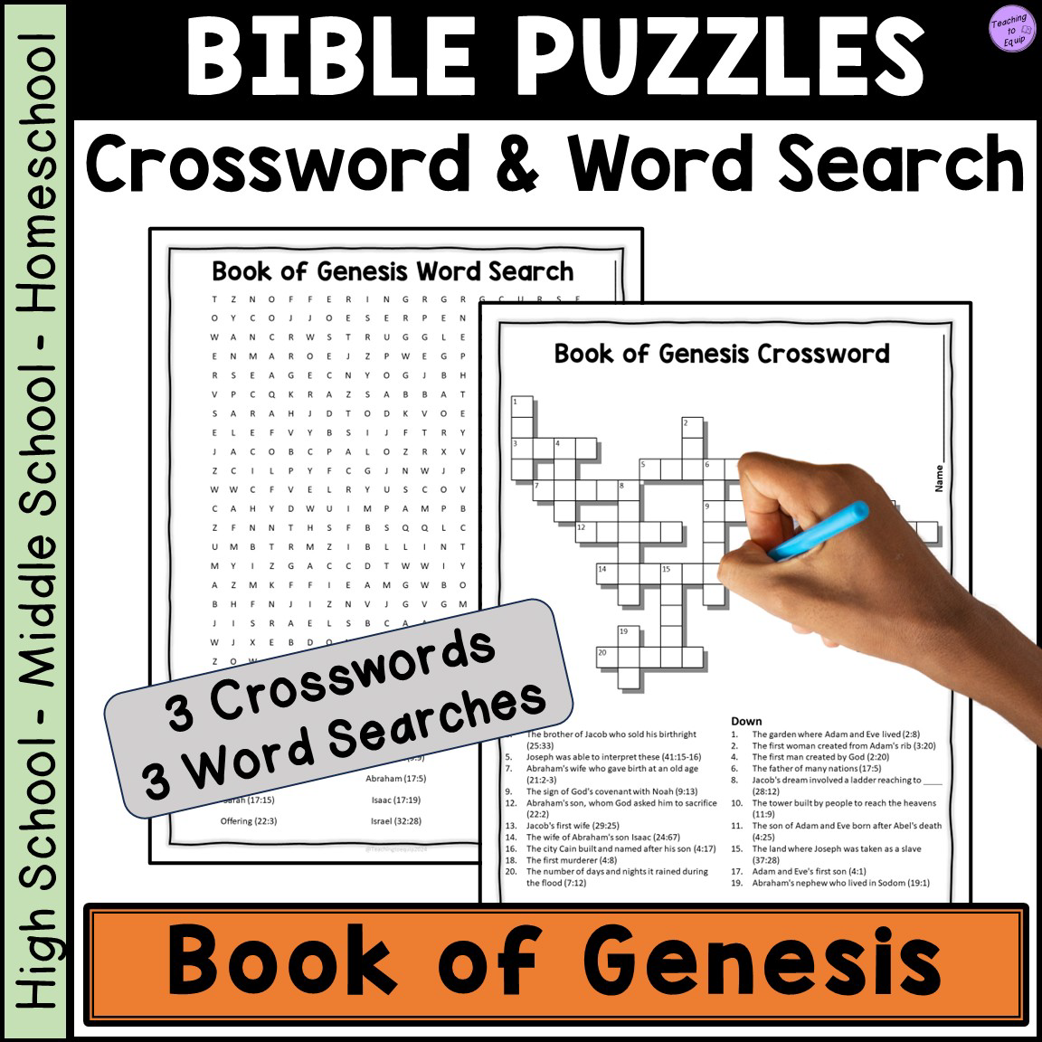 Bible Study Crossword Puzzles To Print