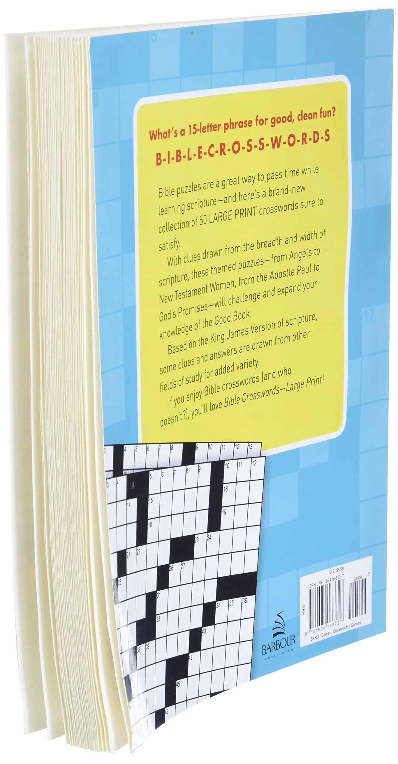 Bible Crosswords Large Print Paperback Walmart