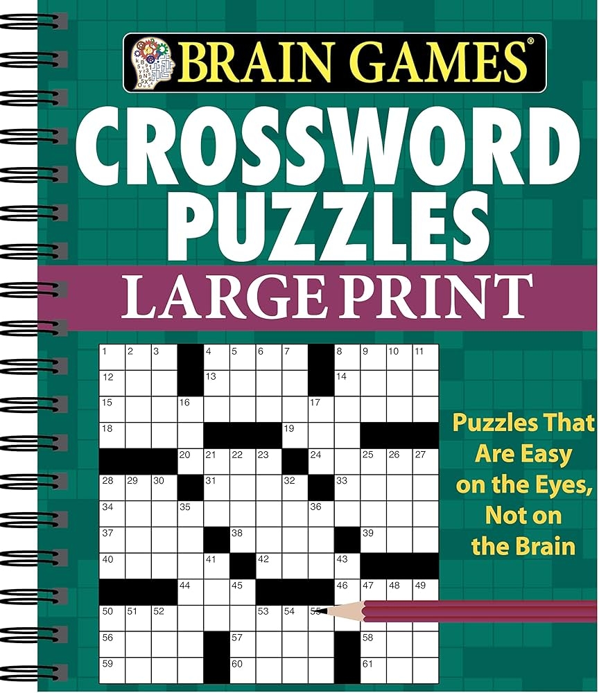 Brain Games Crossword Puzzles Large Print Green Brain Games Large Print Publications International Ltd Brain Games 9781450827133 Amazon Books