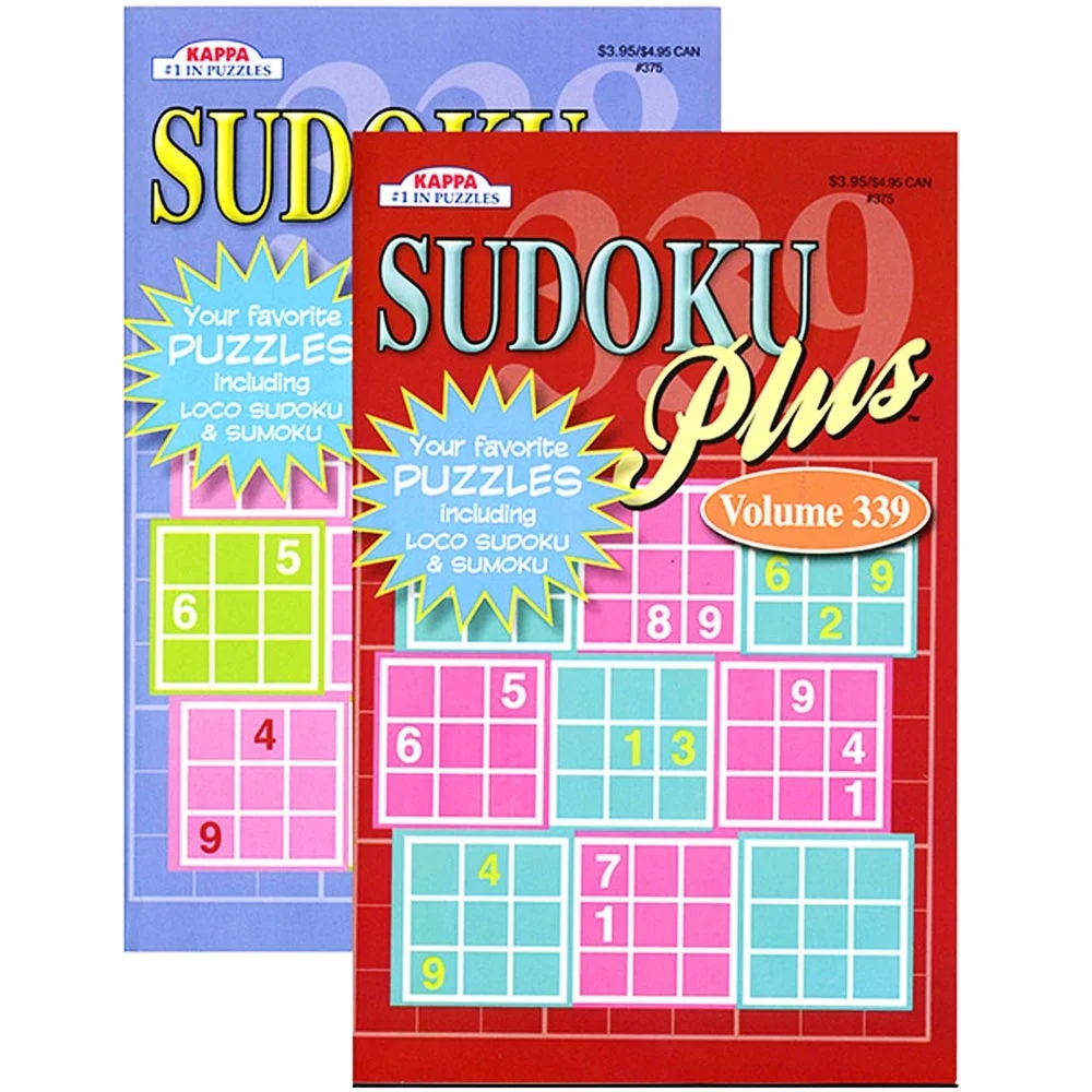 Bulk Crossword Puzzle Books Kappa Sudoku Puzzle Book 160 Challenging Puzzles English Spanish French Pocket Sudoku