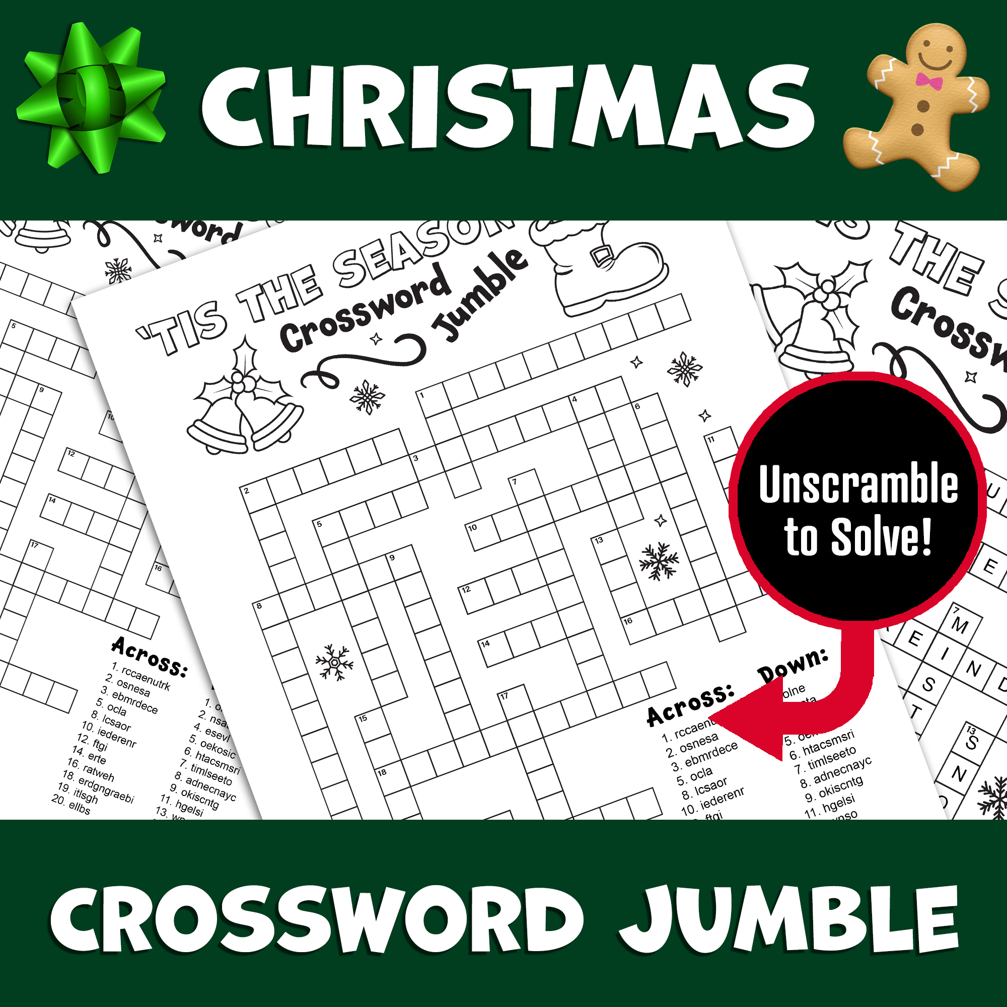 Christmas Crossword Puzzles For Adults Pdf