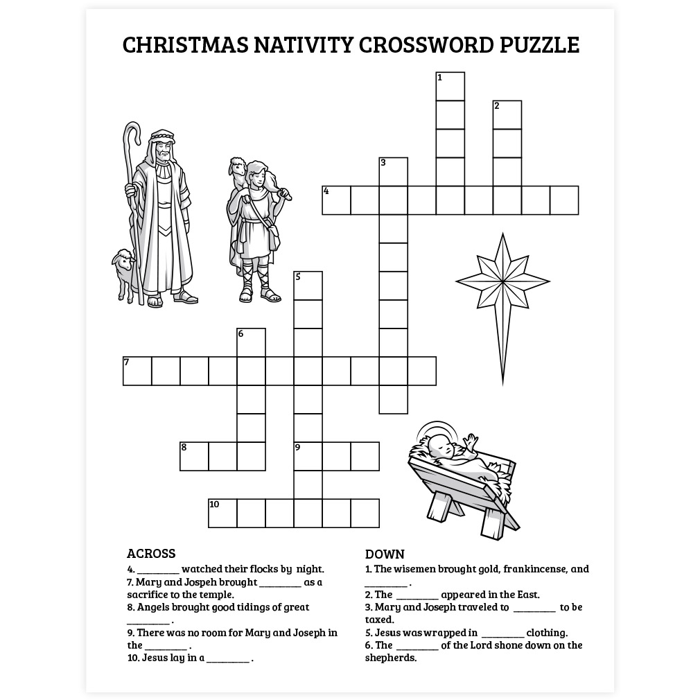 Children's Christian Crossword Puzzles