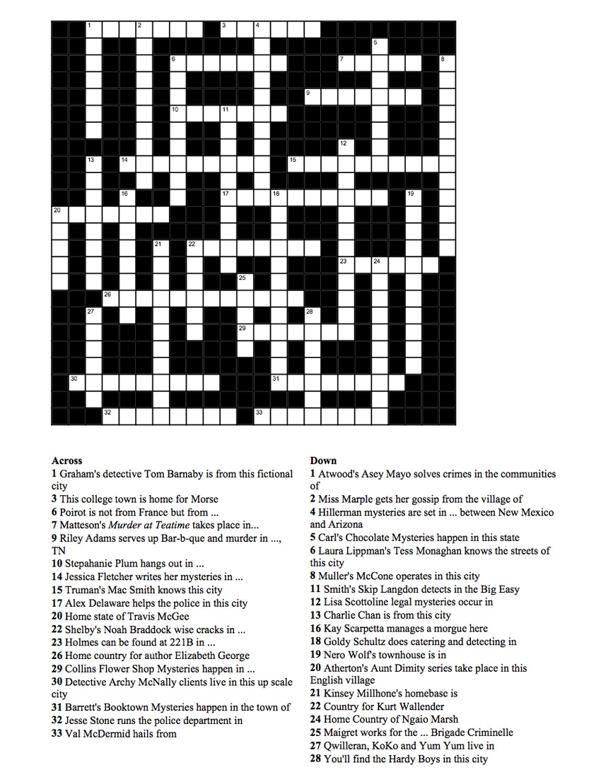 Printable Crossword Puzzles States