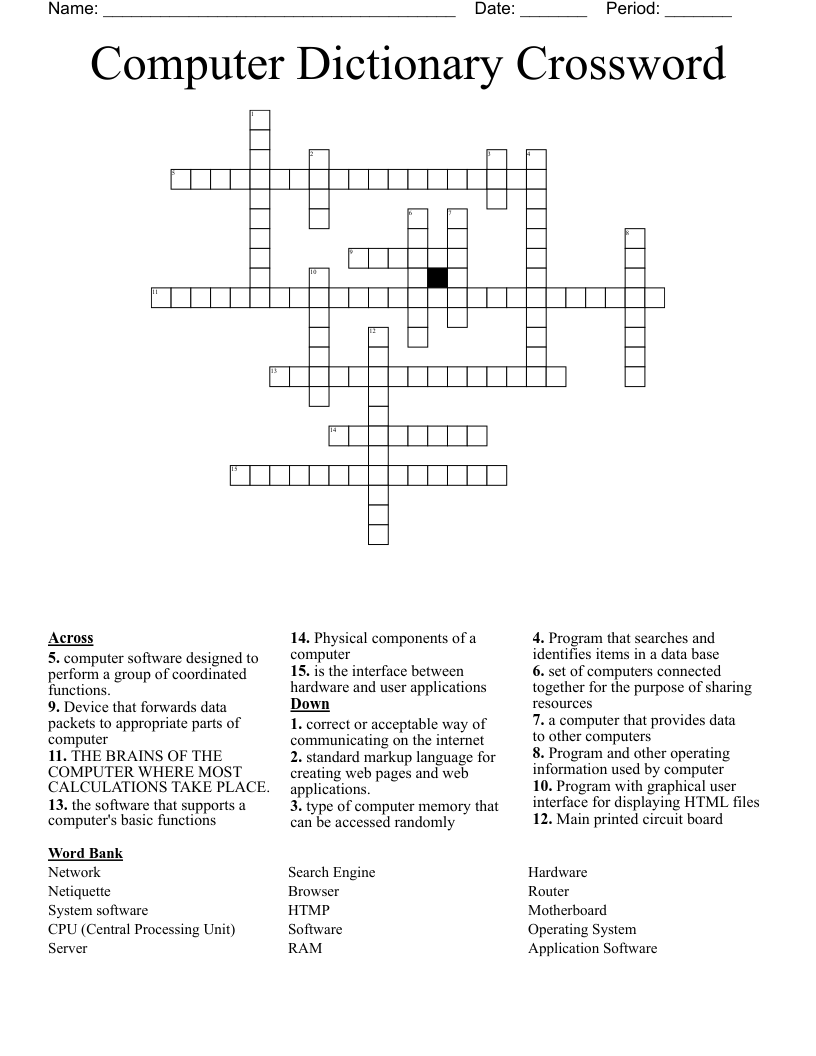 Dictionary For Crossword Puzzles