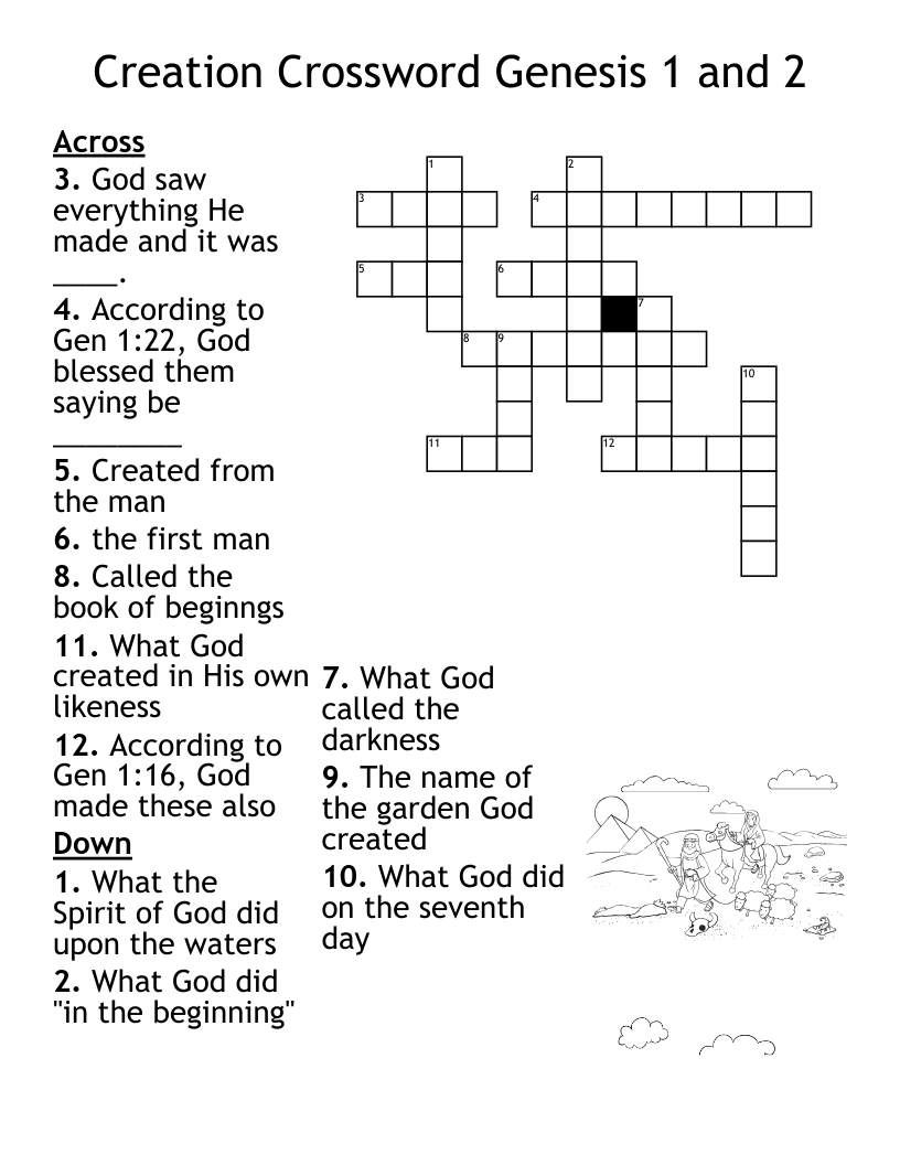 Free Biblical Crossword Puzzles To Print