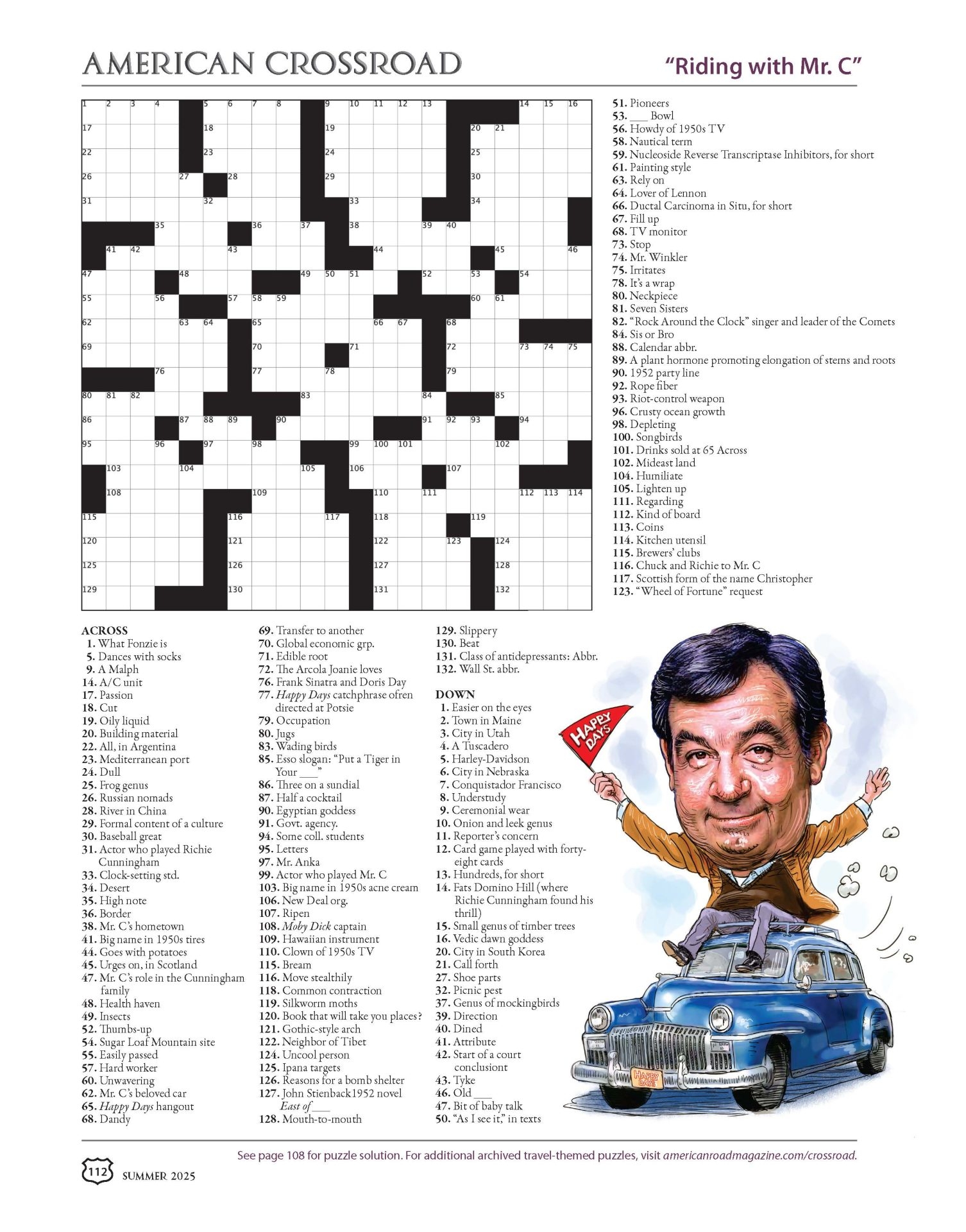Crossroads Crossword Puzzle American Road Magazine