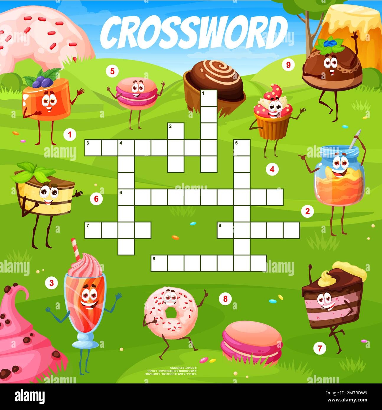 Crossword Jam Stock Vector Images Alamy