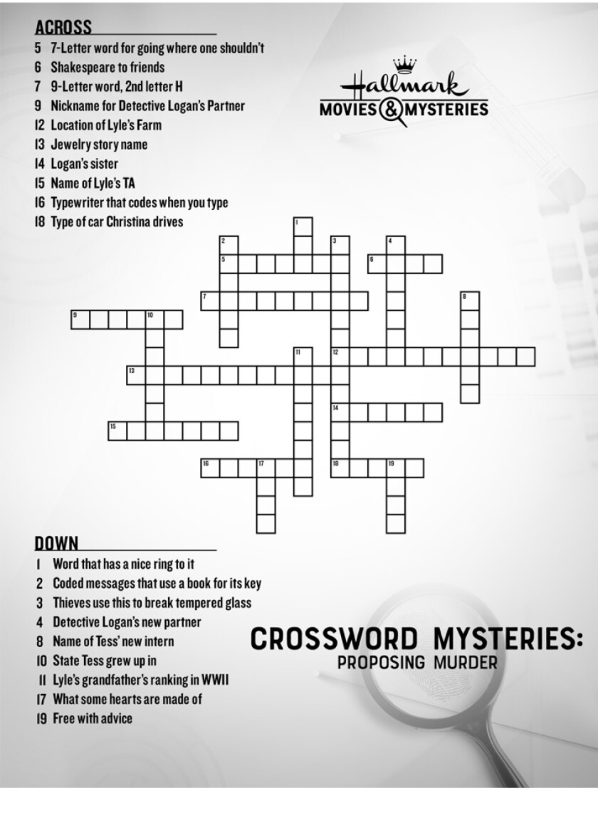 Crossword Puzzle Mystery