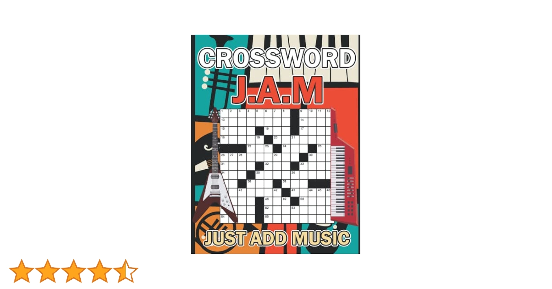CROSSWORD PUZZLE Book J A M Just Add Music 50 Challenging Crossword Puzzles For Adults Music Just Add 9798813755033 Amazon Books