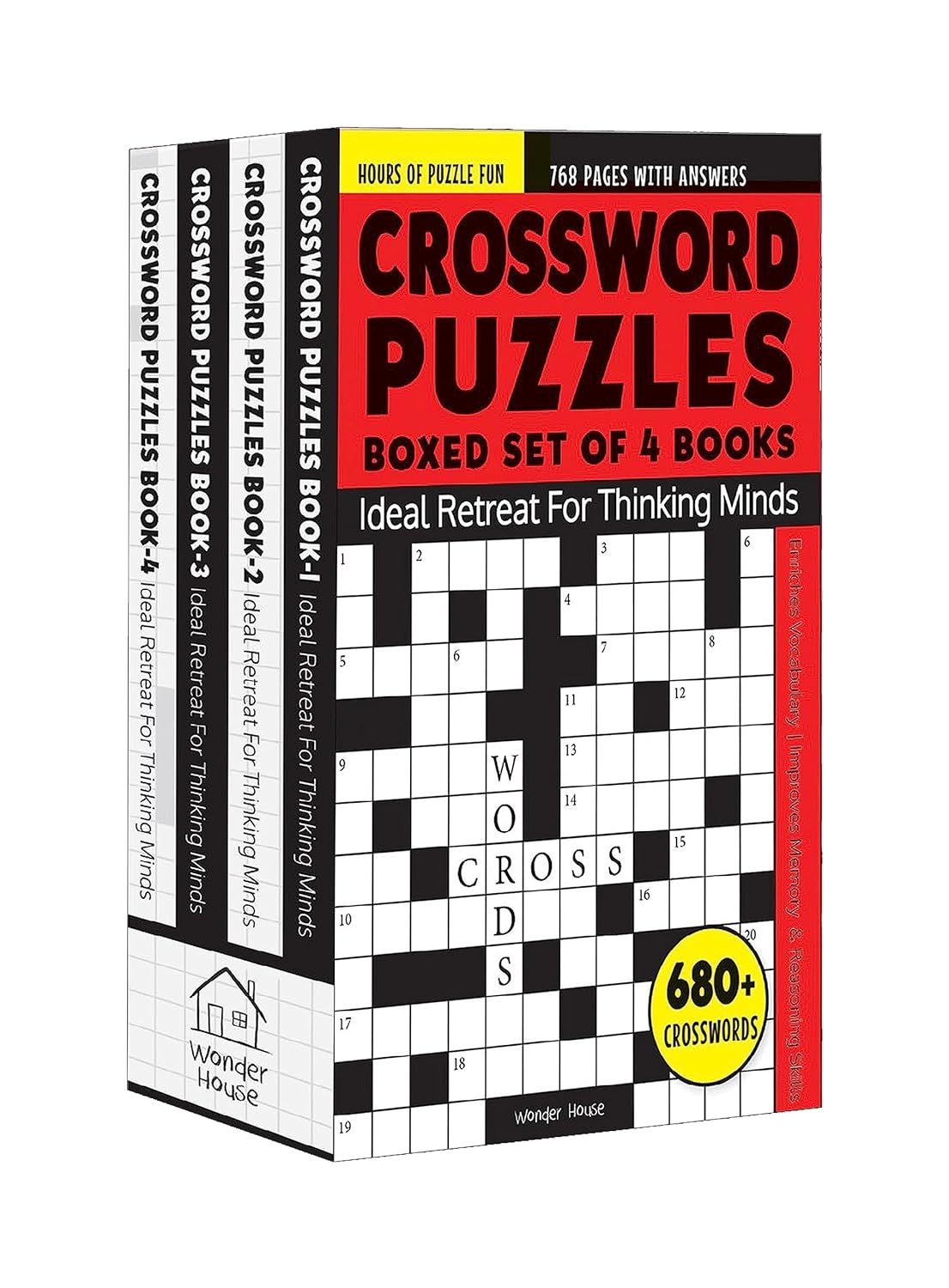 Crossword Puzzles Boxed Set 4 Books Jeya Book Centre