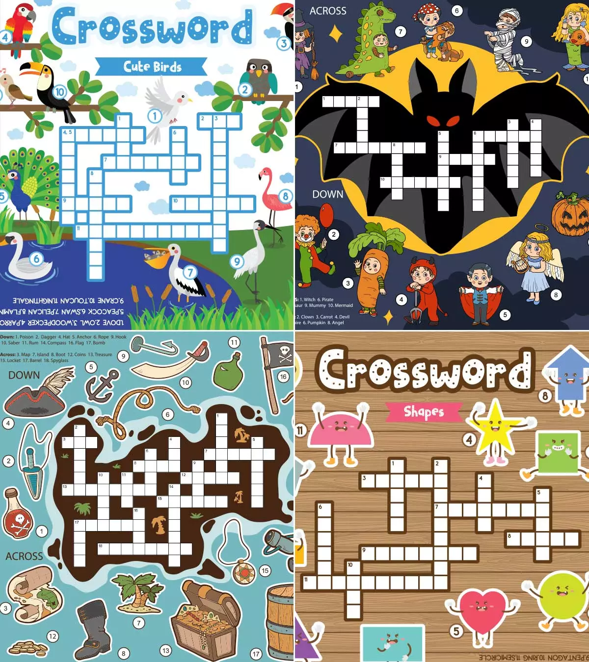 Printable Crossword Puzzles For Kids Age 10