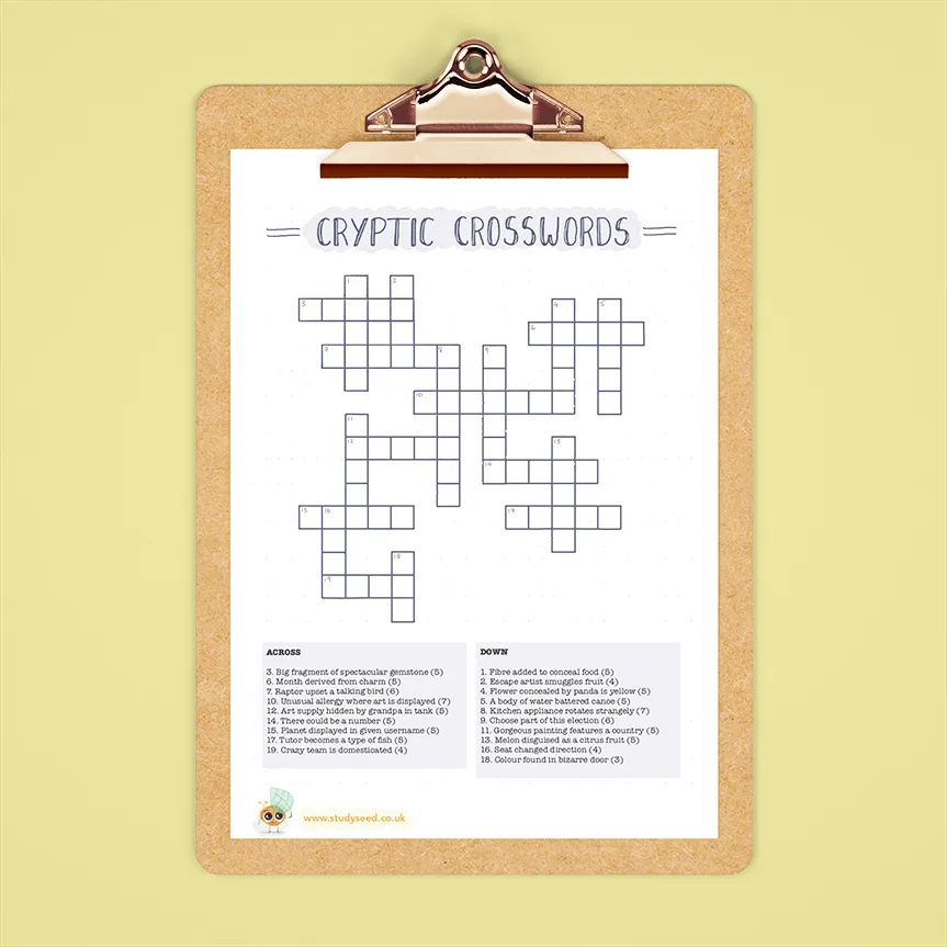 Cryptic Crosswords For Children And Beginners