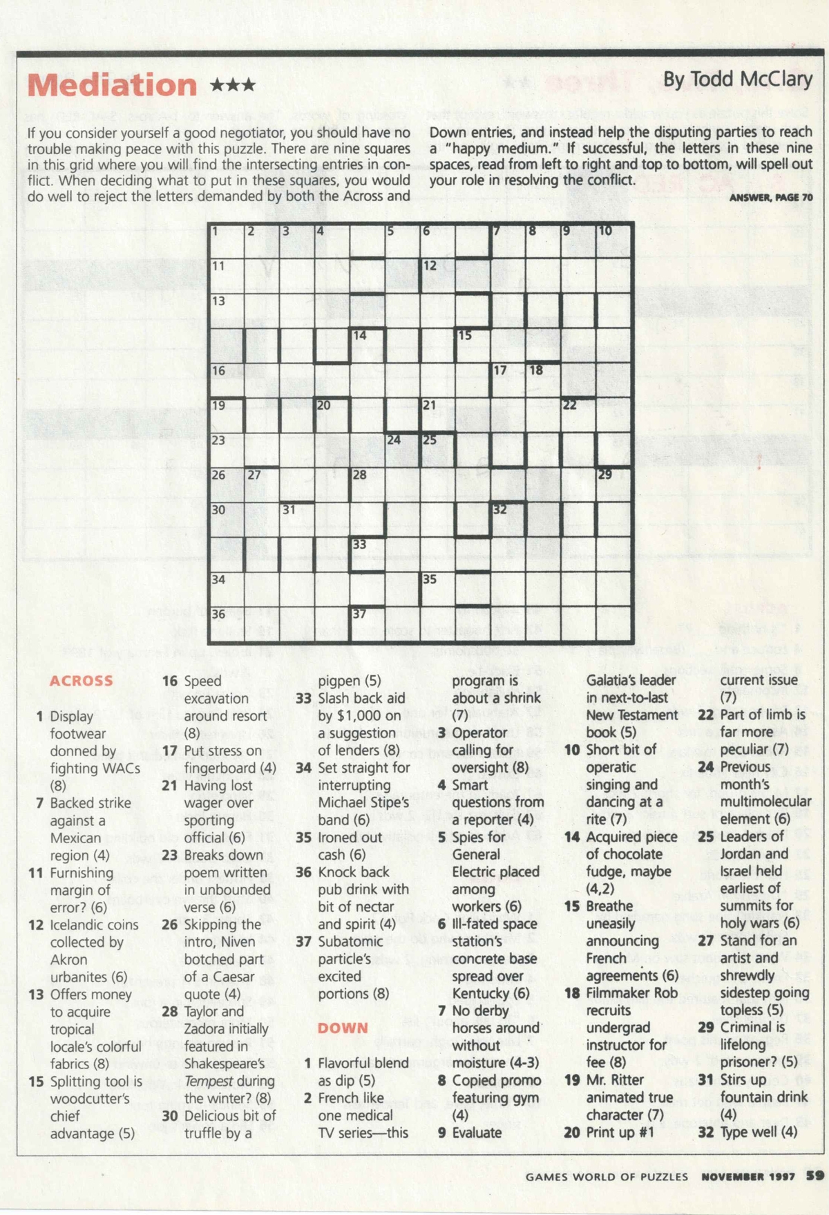 CURRICULUM VITAE Games Magazine Life As A Puzzle