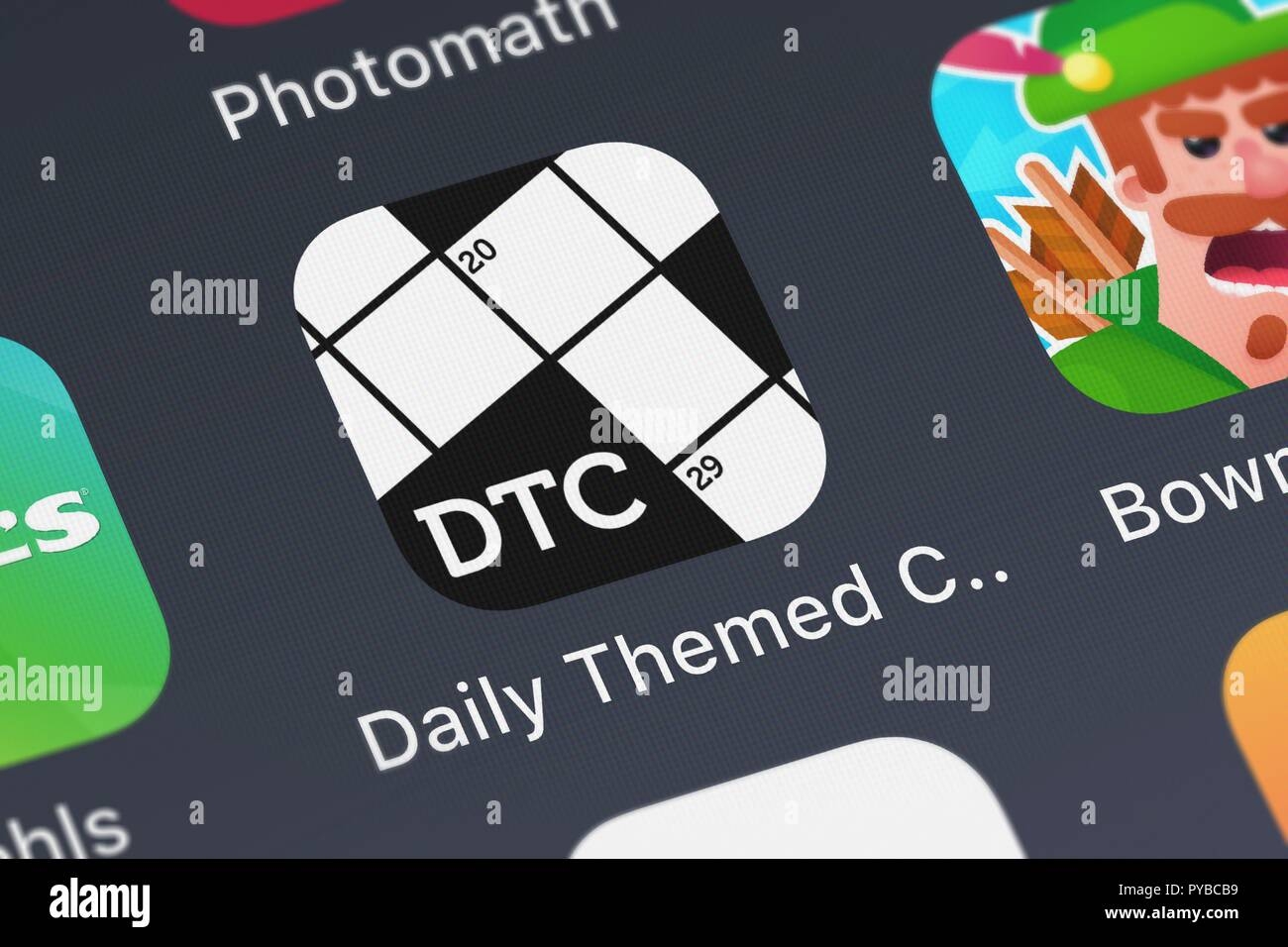 daily themed crossword puzzle hi res stock photography and images alamy