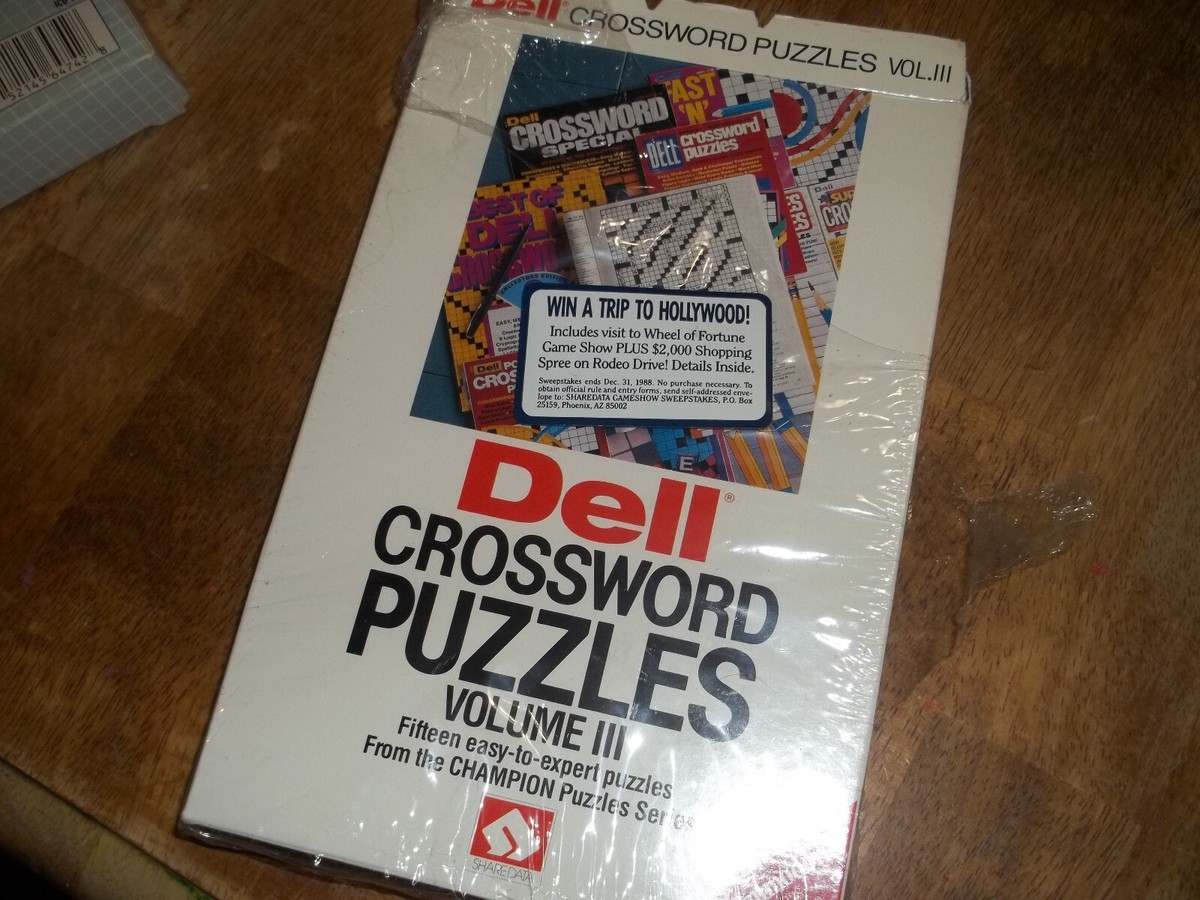 Dell Crosswords Puzzlescommodore 64 128 Game EBay