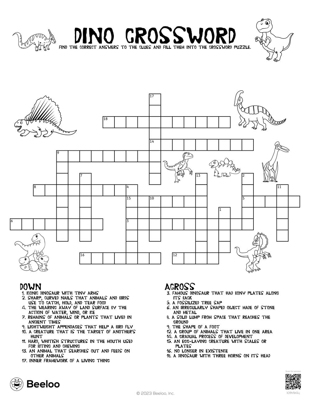 Free Crossword Puzzles For Elementary