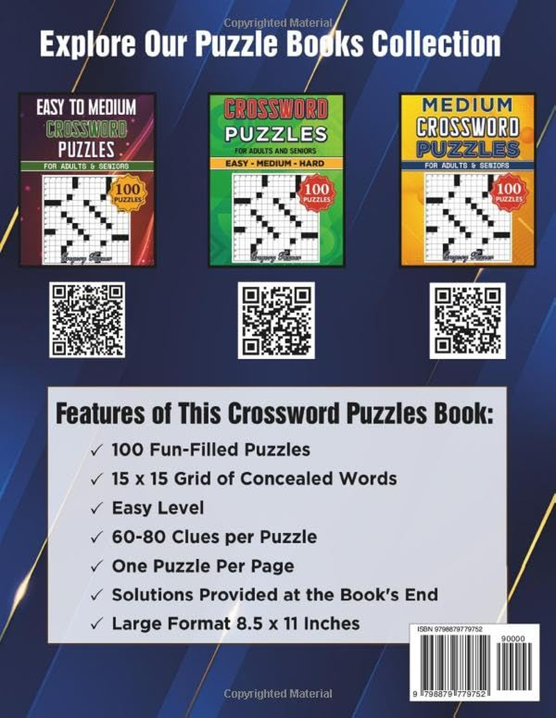 Crossword Puzzles For Senior Citizens