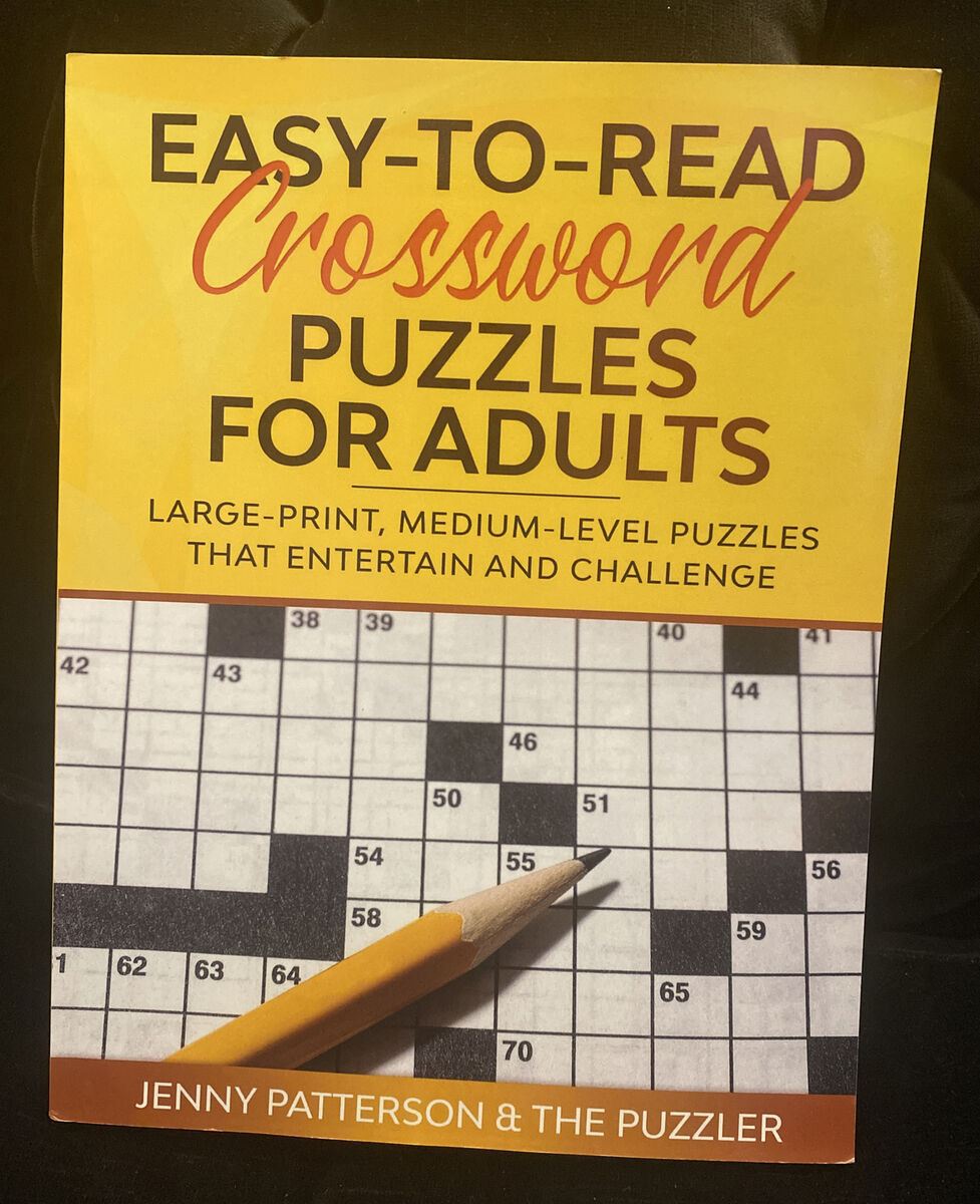 easy to read crossword puzzles for adults large print medium level new 9781673633092 ebay