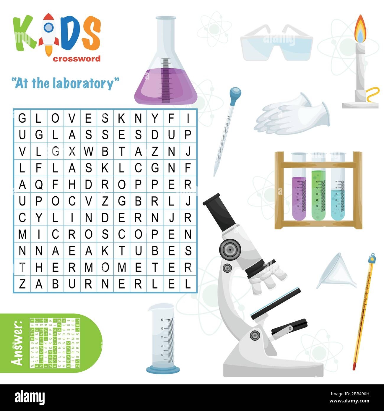 Biology Crossword Puzzles For Kindergarten