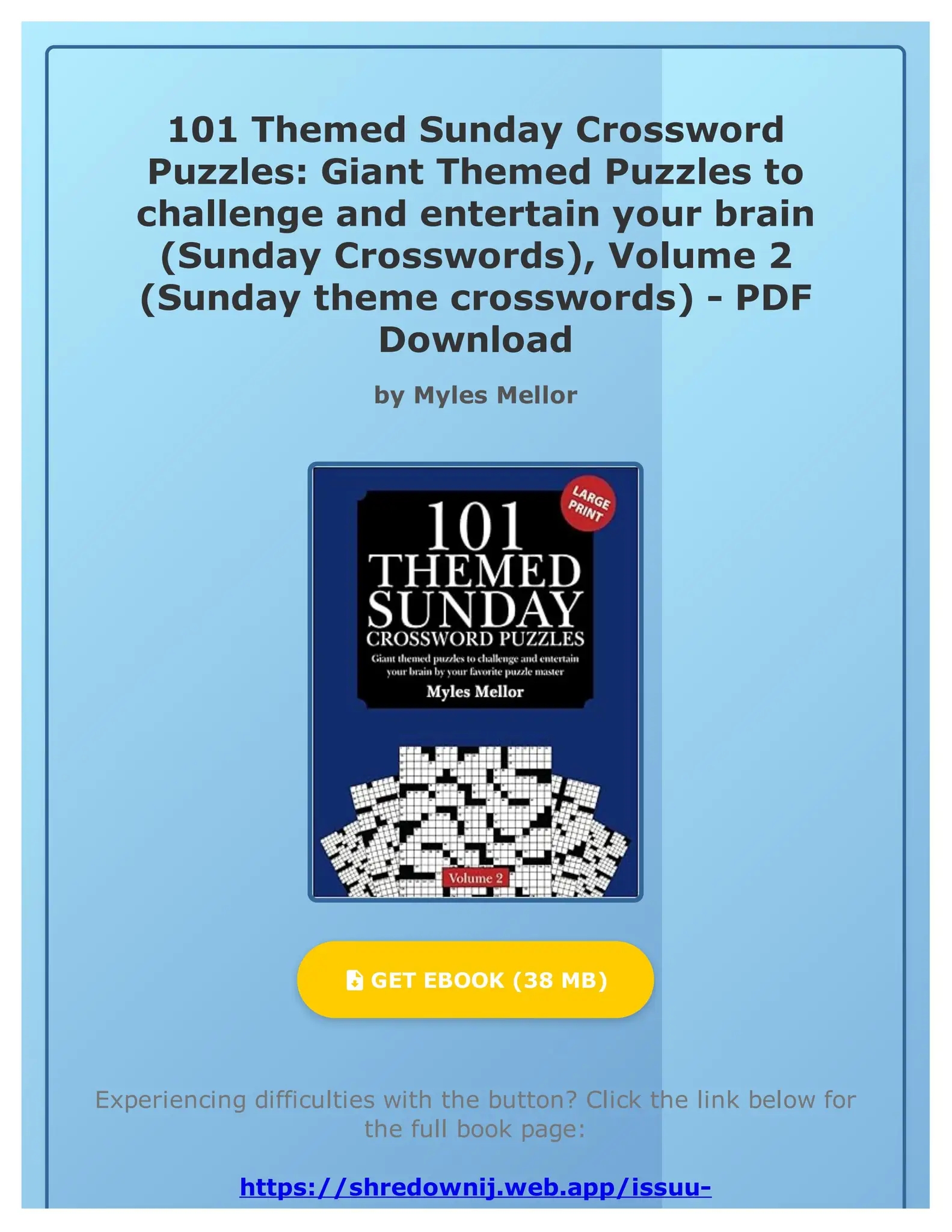 Themed Crossword Puzzles Pdf