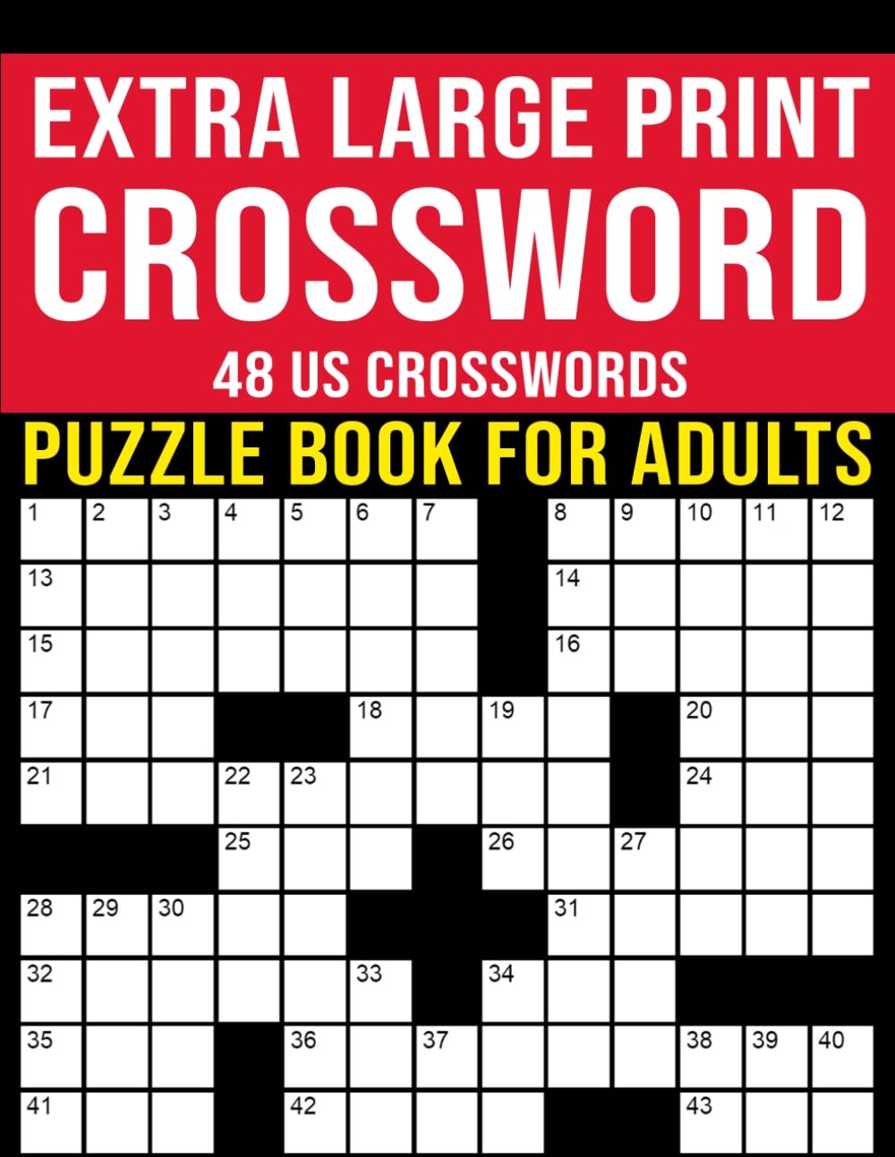 Extra Large Print Crossword Puzzle Book For Adults 48 US Crosswords Suitable For Dementia Seniors And Elderly Publishing Crossword King 9798863592206 Amazon Books