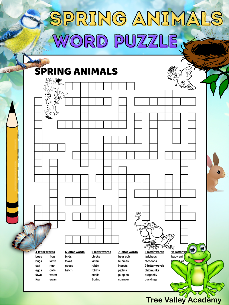 fill in puzzles free printable printable party favors