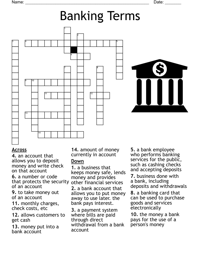 Finance Crossword Puzzles Pdf