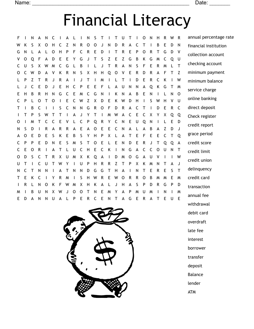 Finance Fun Crossword WordMint