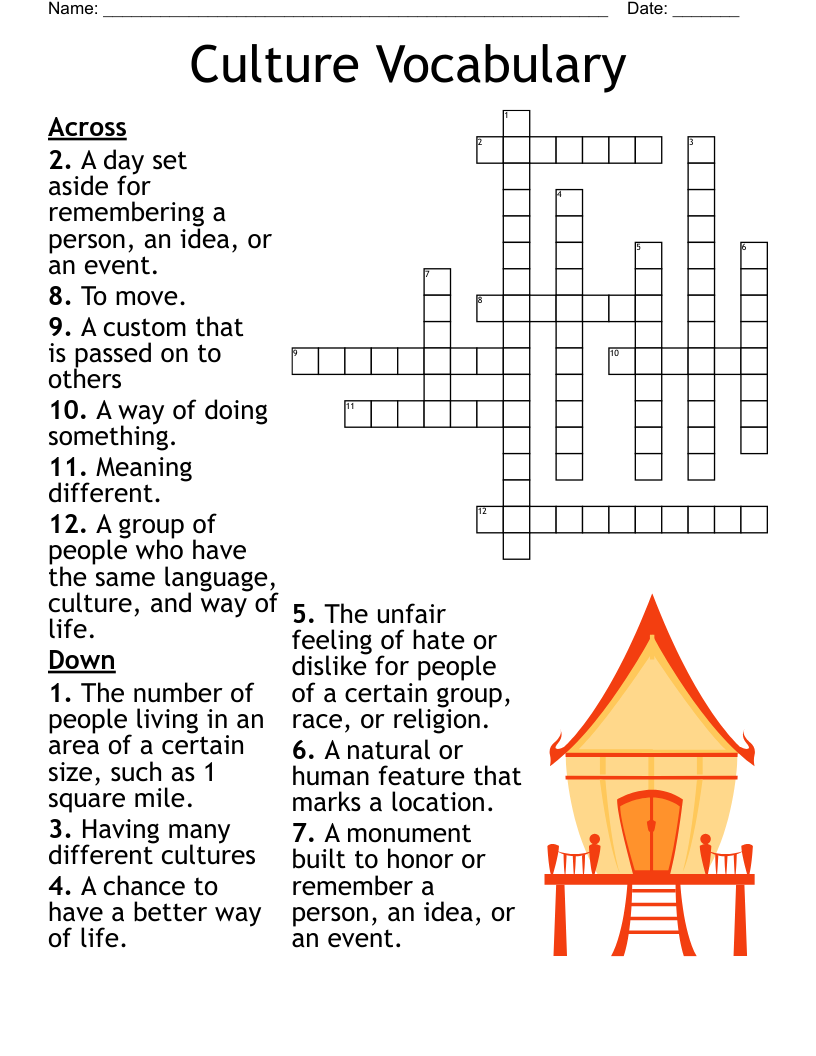 Pop Culture Crossword Puzzles