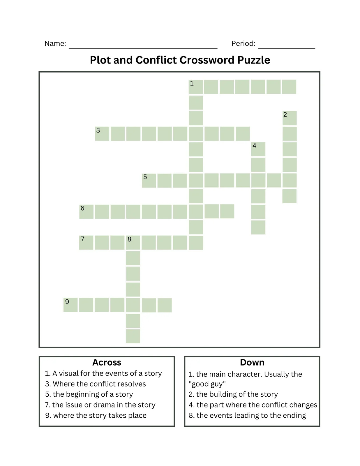 free and customizable crossword puzzle templates canva