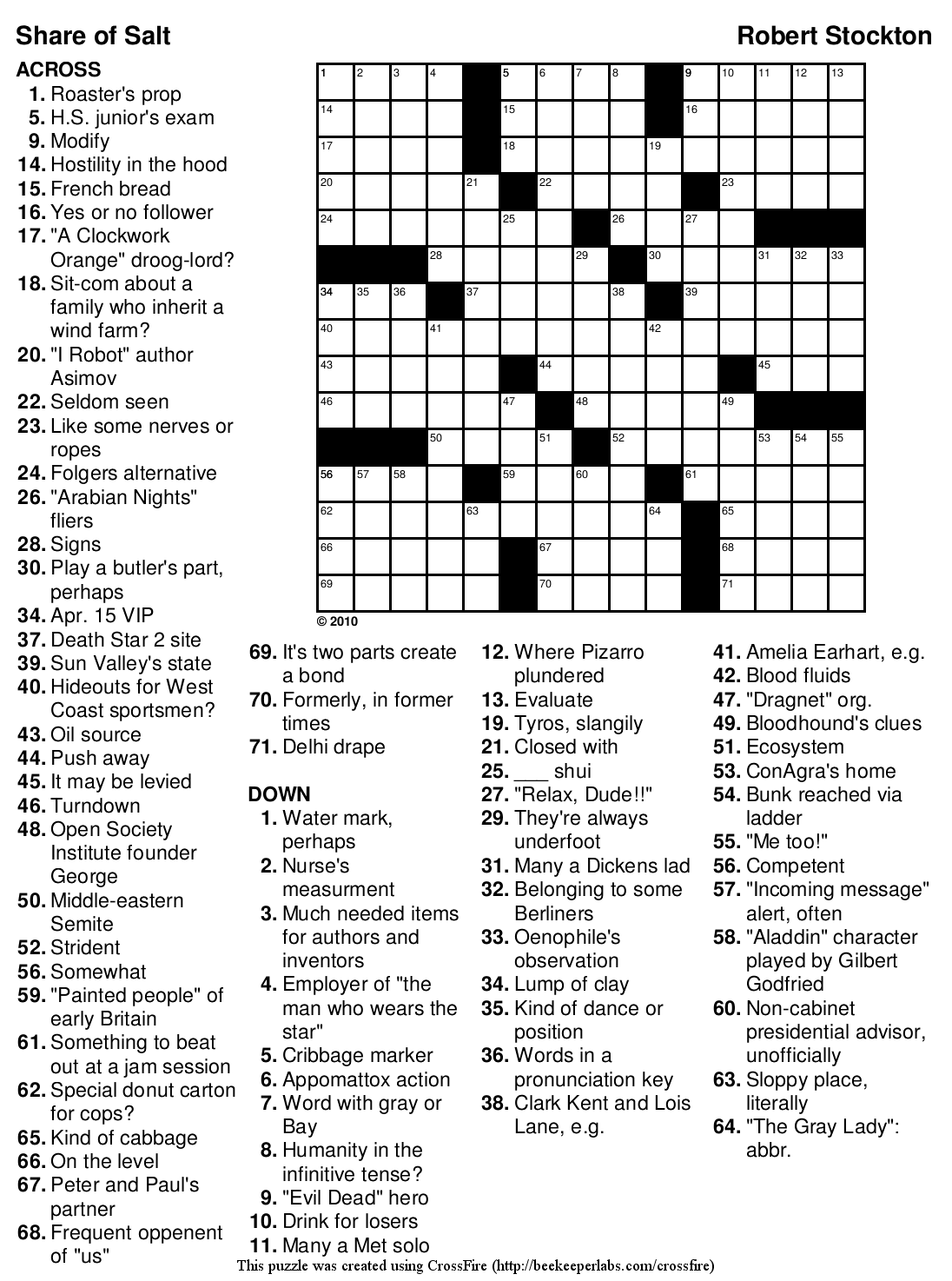 Large Crossword Puzzles Free Online