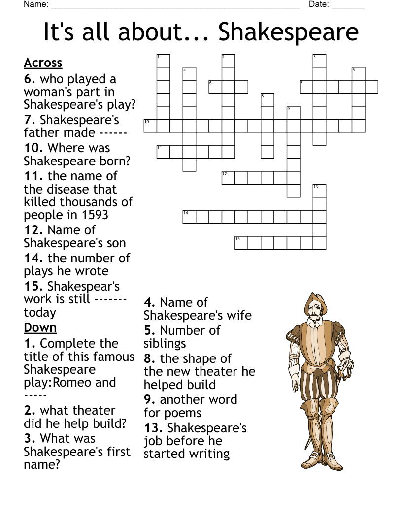 People Crossword Puzzles Free Online